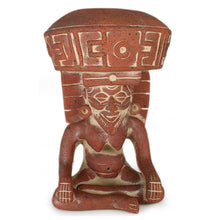 Load image into Gallery viewer, Museum Replica Mexican Archaeological Ceramic Sculpture - Totonaca God of Fire | NOVICA

