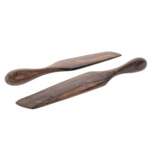 Load image into Gallery viewer, Collectible Wood Serving Utensil Kitchen Accessory (Pair) - Guatemalan Fry Up | NOVICA
