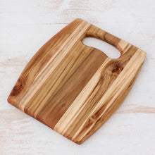 Load image into Gallery viewer, Wood Cutting Board Kitchen Accessory - Barrel | NOVICA
