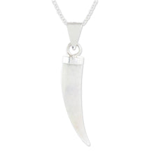 Load image into Gallery viewer, Men&#39;s Artisan Crafted Sterling Silver Pendant Jade Necklace - Invincible | NOVICA
