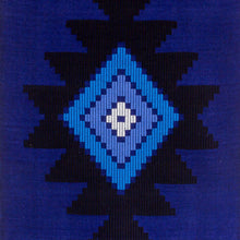 Load image into Gallery viewer, Cotton table runner - Blue Totonicapan Sun | NOVICA

