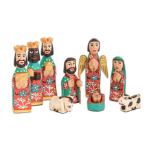 Load image into Gallery viewer, Hand Crafted Religious Wood Sculpture (Set of 10) - Peace | NOVICA
