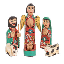 Load image into Gallery viewer, Hand Crafted Religious Wood Sculpture (Set of 10) - Peace | NOVICA
