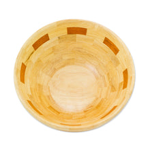Load image into Gallery viewer, Mahogany and Palo Blanco Wood Bowl Crafted by Hand - Segments | NOVICA
