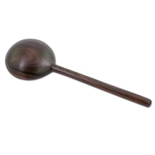 Load image into Gallery viewer, Handcrafted Dark Brown Cericote Wood Serving Spoon - Dinner in Peten | NOVICA
