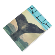 Load image into Gallery viewer, Whale-Themed Paper Journal from Costa Rica (5.5 inch) - Beauty of the Ocean | NOVICA
