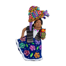 Load image into Gallery viewer, Alebrije-Themed Ceramic Sculpture from Mexico - Woman with Alebrijes | NOVICA
