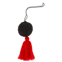 Load image into Gallery viewer, Frida Kahlo Embroidered Wool Ornament from Mexico - Frida's Crimson Heart | NOVICA
