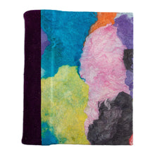 Load image into Gallery viewer, Colorful Amate Paper and Suede Small Journal - Color Ways | NOVICA
