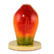 Load image into Gallery viewer, Carved Wood Papaya Napkin Holder - Luscious Papaya | NOVICA
