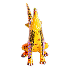 Load image into Gallery viewer, Hand Painted Wood Wolf Alebrije - Wild Wolf | NOVICA

