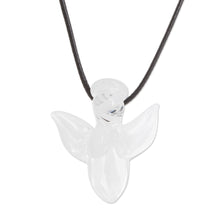 Load image into Gallery viewer, Handmade Art Glass Angel Necklace - Bright Angel | NOVICA
