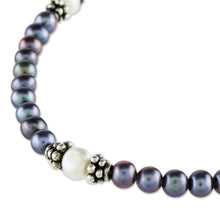 Load image into Gallery viewer, Artisan Crafted Peacock Pearl Bracelet - Peacock Pride | NOVICA
