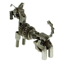 Load image into Gallery viewer, Upcycled Auto Part Rustic Dog Sculpture from Mexico - Rustic Schnauzer | NOVICA
