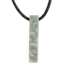 Load image into Gallery viewer, Light Green Jade Necklace - Light Green Monolith | NOVICA
