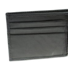 Load image into Gallery viewer, Handcrafted Black Leather Wallet - Night Magic | NOVICA
