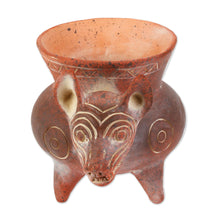 Load image into Gallery viewer, Hand Crafted Reddish Colima Dog Ceramic Pot from Mexico - Colima Hound | NOVICA

