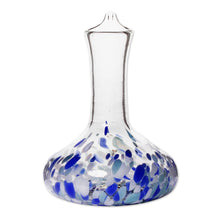 Load image into Gallery viewer, Artisan Crafted Glass Decanter - Cool Water | NOVICA
