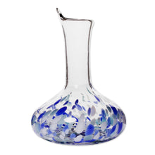 Load image into Gallery viewer, Artisan Crafted Glass Decanter - Cool Water | NOVICA
