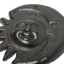 Load image into Gallery viewer, Artisan Crafted Barro Negro Wall Decor - Eclipsing Smile | NOVICA
