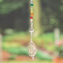 Load image into Gallery viewer, Rainbow Crystal and Glass Beaded Suncatcher from Guatemala - Rainbow Whispers | NOVICA
