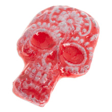 Load image into Gallery viewer, Day of the Dead Skull Ceramic Magnet from Mexico - Bright Skull | NOVICA
