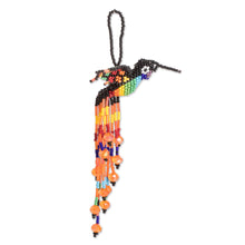 Load image into Gallery viewer, Multicolor Bird-Themed Home Accent Hand Made in Guatemala - Hummingbird Waterfall | NOVICA
