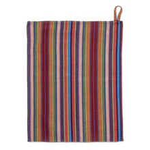 Load image into Gallery viewer, Colorful Striped Cotton Dish Towel Hand-Woven in Guatemala - Traditional Colors | NOVICA
