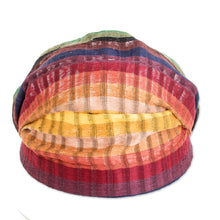Load image into Gallery viewer, Multicolored Cotton Headband Hand-Woven in Guatemala - Rainbow Warmth | NOVICA
