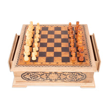 Load image into Gallery viewer, Handcrafted Traditional Wooden Chess Set from Uzbekistan - Classic Strategy | NOVICA
