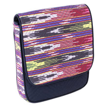 Load image into Gallery viewer, Colorful Ikat Messenger Bag with Adjustable Strap - Colorful Glee | NOVICA
