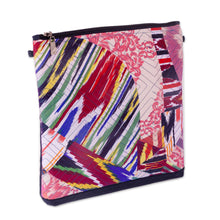 Load image into Gallery viewer, Colorful Ikat Sling Bag with Patchwork &amp; Removable Strap - Colorful Trip | NOVICA
