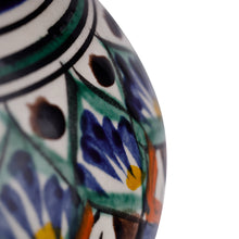 Load image into Gallery viewer, Hand-Painted Royal Blue Glazed Ceramic Vase from Uzbekistan - Royal Blue Luxury | NOVICA
