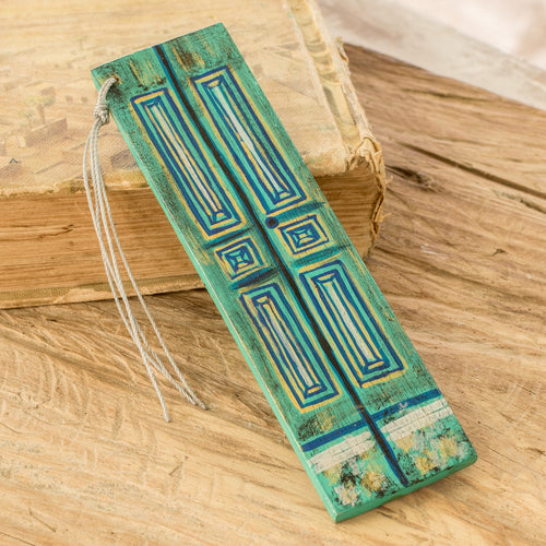 Vintage Door in Teal