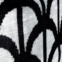 Load image into Gallery viewer, Handcrafted Silk Velvet Handle Bag with Modern Pattern - Avant-Garde Splendor | NOVICA
