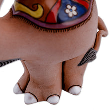 Load image into Gallery viewer, Handcrafted Ceramic Camel Figurine from Uzbekistan - Happy Camel | NOVICA
