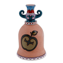 Load image into Gallery viewer, Apple-Themed Ceramic Decorative Bell Made &amp; Painted by Hand - Sweetness Rhythms | NOVICA
