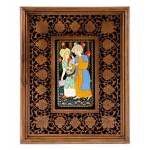 Load image into Gallery viewer, Uzbek Folk Art Crafted in Lacquer Miniature Painting Style - Layla and Majnun I | NOVICA
