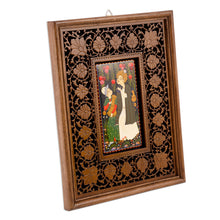 Load image into Gallery viewer, Folk Art Crafted in Uzbek Lacquer Miniature Painting Style - Layla and Majnun II | NOVICA

