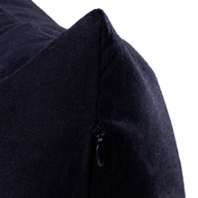 Load image into Gallery viewer, Black Hand-Embroidered Suzani Cotton Mandala Cushion Cover - Mandala Glam | NOVICA
