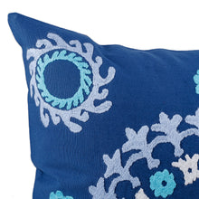 Load image into Gallery viewer, Mandala-Themed Hand-Embroidered Suzani Cotton Cushion Cover - Mandala Flair | NOVICA
