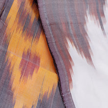 Load image into Gallery viewer, Handwoven Ikat Patterned Warm-Toned Silk Scarf - Royal Summer | NOVICA

