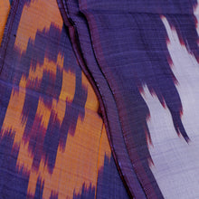 Load image into Gallery viewer, Handwoven Ikat Patterned Purple and Fuchsia Silk Scarf - Royal Fantasy | NOVICA
