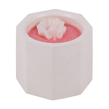 Load image into Gallery viewer, Pink Plaster Tealight Candleholder and Tray Set (3 Pieces) - Pink Fragrance | NOVICA

