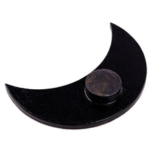 Load image into Gallery viewer, Lacquered Hand-Painted Papier Mache Crescent Moon Magnet - Spectacular Crescent | NOVICA
