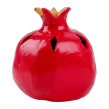 Load image into Gallery viewer, Handcrafted Faience Pomegranate-Themed Porcelain Figurine - Little Hope of Passion | NOVICA
