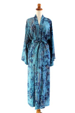 Load image into Gallery viewer, Batik Patterned Robe 'Sapphire Dreams'

