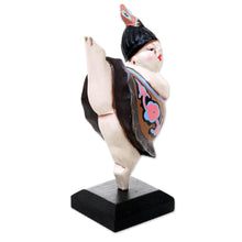 Load image into Gallery viewer, Artisan Crafted Wood Ballerina Statuette from Bali - Ballet Dancer III | NOVICA

