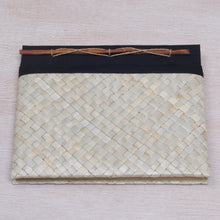 Load image into Gallery viewer, Pandan Leaf Woven Journal with 100 Rice Straw Pages - Weaver Wonder | NOVICA
