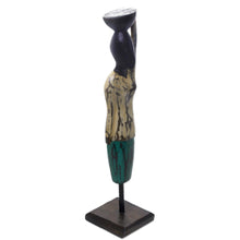 Load image into Gallery viewer, Hand Carved Albesia Wood Abstract Woman Statuette from Bali - Bali Endeavor | NOVICA
